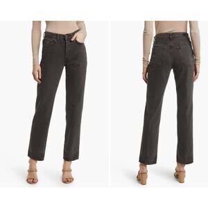 AG Alexxis‎ High Waist Straight Leg Jeans 90's Faded Black  Size 25